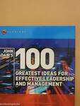 John Adair's 100 Greatest Ideas for Effective Leadership and Management