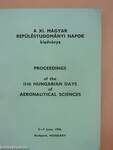 Proceedings of the 11th hungarian days of aeronautical sciences