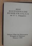 Petit dictionnaire russe-francais (minikönyv)