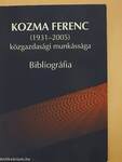 Kozma Ferenc közgazdasági munkássága