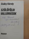 Szülőföldi vallomások (dedikált példány)