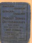 Midget Dictionaries English-German/German-English (minikönyv)