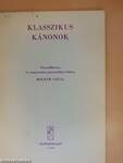 Klasszikus kánonok