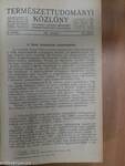 Természettudományi közlöny 1931. január-december/Állattani közlemények 1931. január-december/Botanikai közlemények 1931. január-december/Magyar Chemiai Folyóirat 1931. (nem teljes évfolyam)