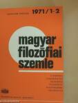 Magyar Filozófiai Szemle 1971/1-6.