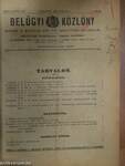 Belügyi Közlöny 1930. január-december