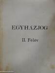 Egyházjog II. félév