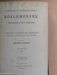 Mathematikai és természettudományi közlemények XV. (töredék)