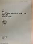 Az Országos Széchényi Könyvtár 1991. évi munkaterve