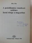 A pszichikumra vonatkozó szókincs korai rétege a magyarban (dedikált példány)