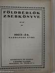 Földbérlők zsebkönyve 1923-24. gazdasági évre