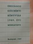 Az Országos Széchényi Könyvtár 1989. évi munkaterve