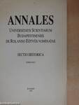 Annales Universitatis Scientiarum Budapestinensis de Rolando Eötvös nominatae XXVI.
