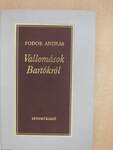 Vallomások Bartókról (dedikált példány)