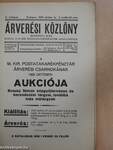 Árverési Közlöny 1929. október