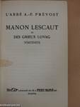 Manon Lescaut és Des Grieux lovag története