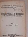 Összefoglaló tételek a magyar történelemből/Összefoglaló tételek a világtörténelemből