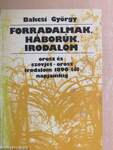 Forradalmak, háborúk, irodalom