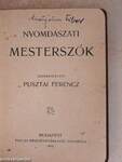 Nyomdászati mesterszók