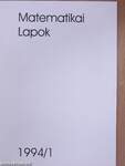 Matematikai lapok 1994/1-4.