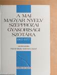 A mai magyar nyelv szépprózai gyakorisági szótára