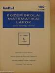 Középiskolai matematikai lapok 1980. 1-10.szám