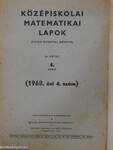 Középiskolai matematikai lapok 1968/4.