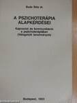 A pszichoterápia alapkérdései