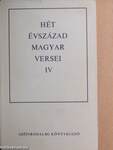 Hét évszázad magyar versei IV. (töredék)