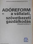 Adóreform és a vállalati, szövetkezeti gazdálkodás