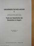 Texte zur Geschichte der Deutschen in Ungarn