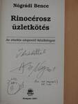 Rinocérosz üzletkötés (dedikált példány)