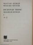 Magyar-román műszaki szótár 1. (töredék)