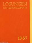 Die täglichen Losungen und Lehrtexte der Brüdergemeine für das Jahr 1987