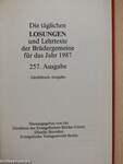Die täglichen Losungen und Lehrtexte der Brüdergemeine für das Jahr 1987