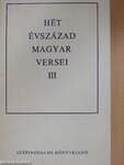 Hét évszázad magyar versei III. (töredék)