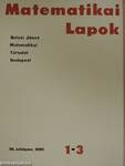 Matematikai Lapok 1980/1-3.