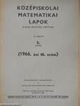 Középiskolai matematikai lapok 1966/10.