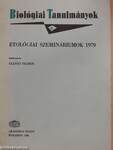 Etológiai szemináriumok 1979