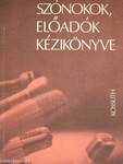 Szónokok, előadók kézikönyve