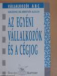 Az egyéni vállalkozók és a cégjog