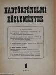 Hadtörténelmi Közlemények 1961/1.