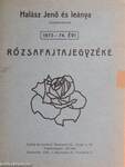 Halász Jenő és leánya rózsakertészek 1973-74. évi rózsafajtajegyzéke