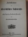 Katechismen des österreichischen Privatrechts I-IV. (gótbetűs)