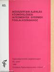 Módszertani ajánlás közművelődési intézmények gyermek foglalkozásaihoz