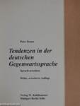 Tendenzen in der deutschen Gegenwartssprache