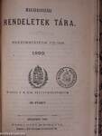 Magyarországi rendeletek tára 1890. I-III.