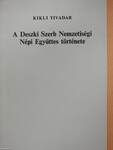 A Deszki Szerb Nemzetiségi Népi Együttes története (dedikált példány)