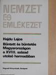 Bűntett és büntetés Magyarországon a XVIII. század utolsó harmadában