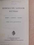 Kisfaludy Sándor munkái